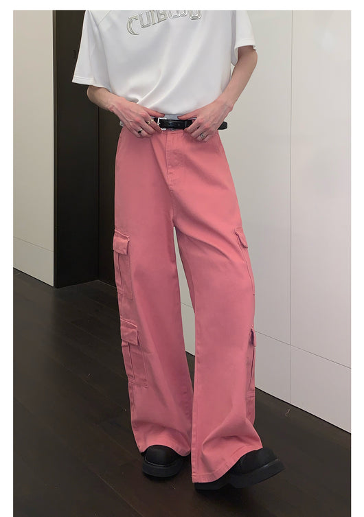 Overol Ancho de Pierna con Bolsillos Grandes - Jeans Casual - Image 20