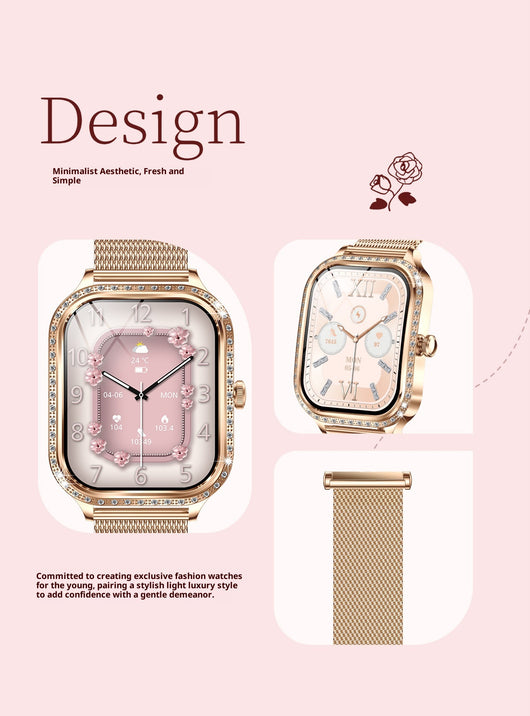 Reloj Inteligente MK88 para Mujer con Llamadas Bluetooth y Monitoreo de Salud - Image 10