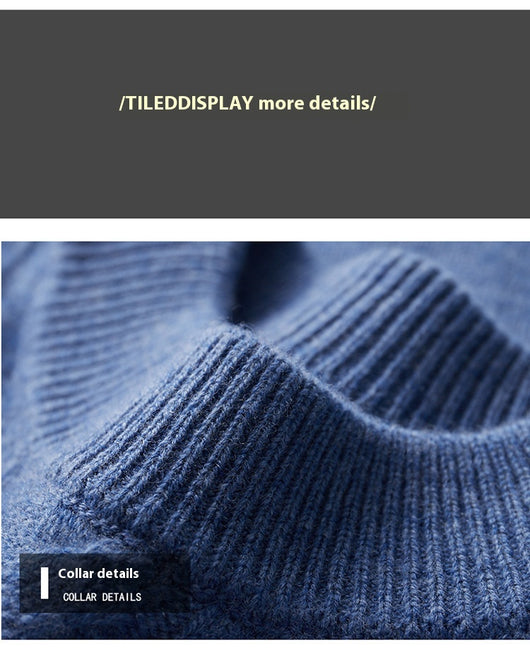Suéter Cuello Alto Grueso para Hombre - Pullover Tejido Premium - Image 23