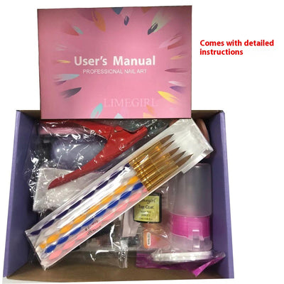 Kit Completo de Polvo Acrílico y Líquido Crystal para Uñas Francesas - 42 Colores con Base Selladora - Image 4