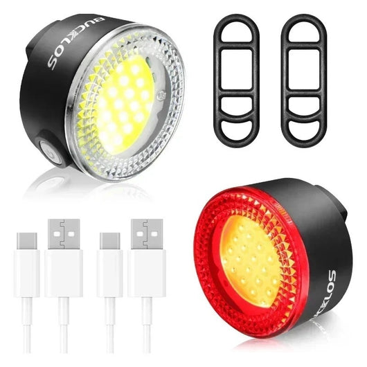 Juego de Luces LED para Bicicleta con Carga USB - Image 2