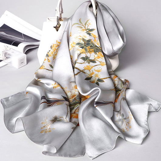 Pañuelo de Seda Estilo Cheongsam para Mamá - Versátil para Primavera y Otoño - Image 10