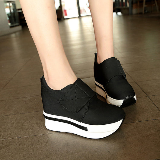 Zapatos Casuales Mujer Plataforma Gruesa Estilo Coreano - Suela Acolchada Confort - Image 4