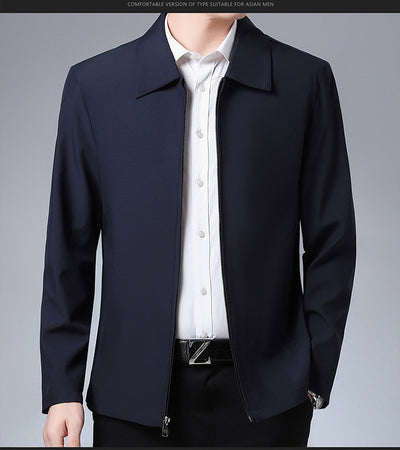 Chaqueta Casual con Solapa para Hombre Maduro - Image 12