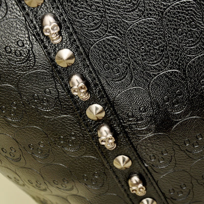 Bolso de Cuero PU con Calavera - Cartera Grande Impermeable para Mujer - Image 4