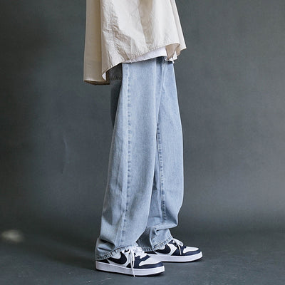 Jeans Rectos Holgados para Hombre - Diseño Casual de Verano - Image 8