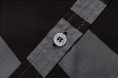 Camisa de Manga Corta con Estampado Personalidad para Hombre - Image 7