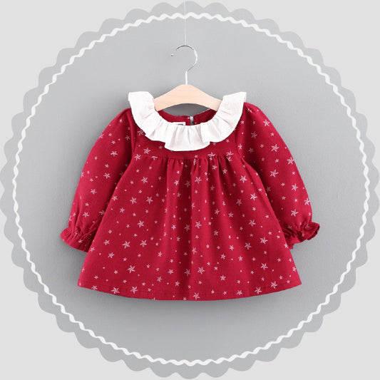 Vestido Otoñal Princesa Coreana para Bebé - Ropa Infantil Elegante