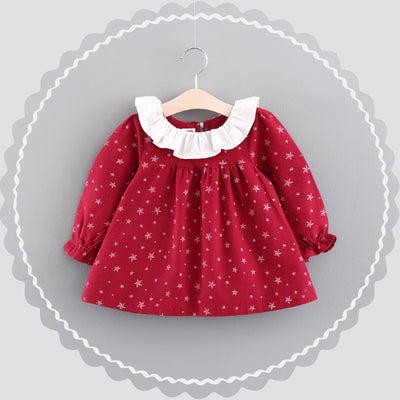 Vestido Otoñal Princesa Coreana para Bebé - Ropa Infantil Elegante
