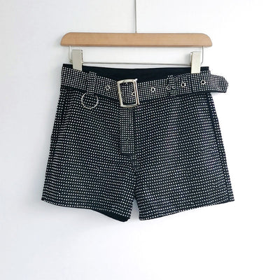 Shorts Vaqueros Elásticos con Diamantes para Mujer - Ajuste Slim - Image 6