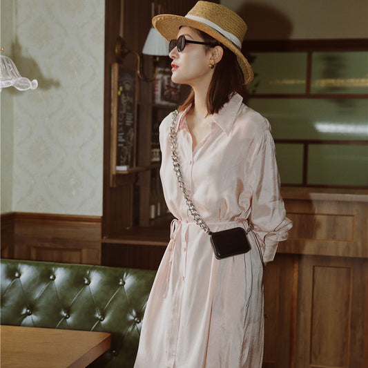 Falda Blusa Estampada Rosa Champagne