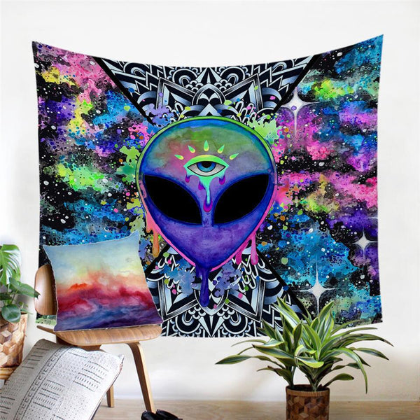 Tapiz de Máscara de Chismes con Impresión Digital