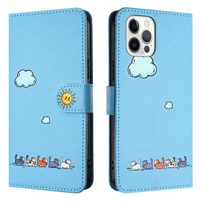 Cartera Flip con Diseño de Caricaturas Pintadas - Image 14
