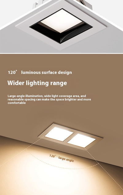 Downlight LED Cuadrado Ultra Delgado Embutido para Techo - Image 13