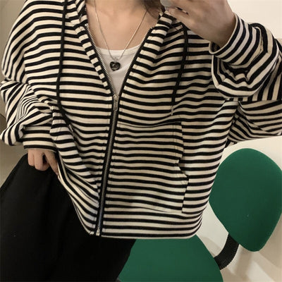 Sudadera Holgada a Rayas con Estilo Relajado - Image 18
