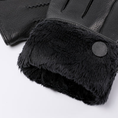 Guantes de Cuero Genuino Forrados en Polar - Image 3