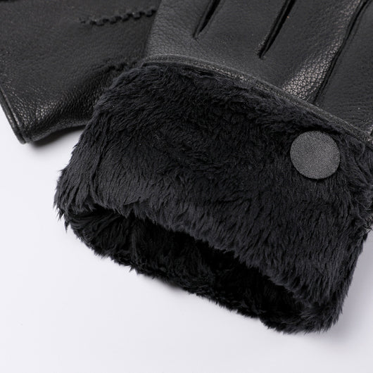 Guantes de Cuero Genuino Forrados en Polar - Image 3