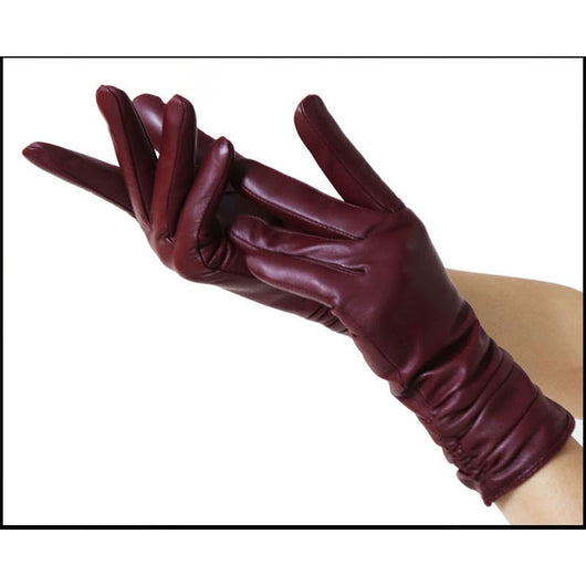 Guantes de Cuero Gamuza Premium para Mujer con Puño Extendido - Image 8