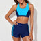 Conjunto de Bikini Deportivo con Diseño Patchwork para Mujer