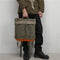 Mochila Estilo Retro Americana de Lona Desgastada para Hombre - Ideal para Aventuras al Aire Libre