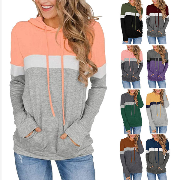 Sudadera Estampada con Capucha y Bolsillos para Mujer