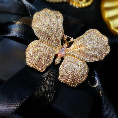 Broche Mariposa Brillante con Circonitas de Diamante - Image 3