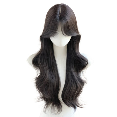 Extensión de Cabello con Flequillo Ondulado Natural y Transpirable - Image 7