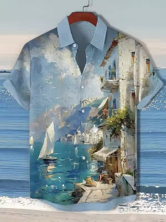Camisa Estampada Artística para Hombre - Diseño Personalidad - Image 6