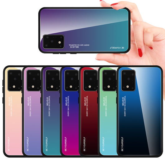 Funda de teléfono con degradado de cristal