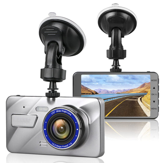 Grabadora de Conducción Dual HD - Cámara Frontal y Trasera