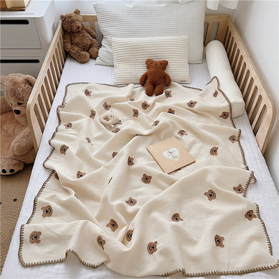 Manta de Siesta Orgánica con Bordado Infantil - Image 5