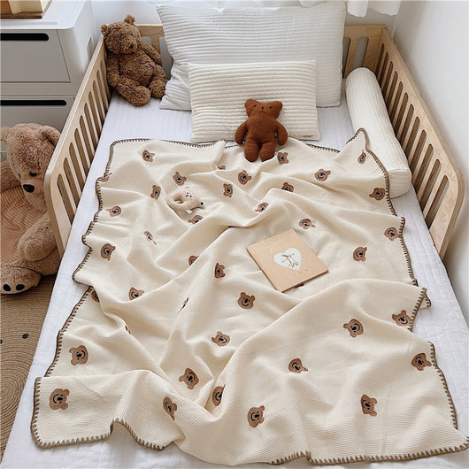 Manta de Siesta Orgánica con Bordado Infantil - Image 5