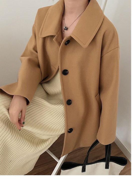Abrigo Suelto Estilo Coreano Largo Mujer Talla Pequeña - Image 14