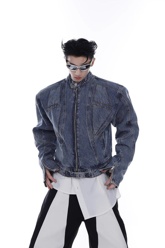 Chaqueta Vaquera Corta Estilo Americano para Hombre - Primavera y Otoño - Image 9