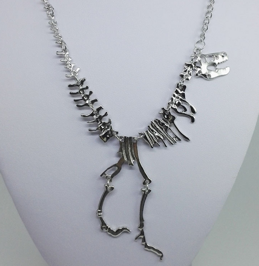 Collar Colgante Dinosaurio Esqueleto Aleación Estilo Personalidad Exagerado - Image 7