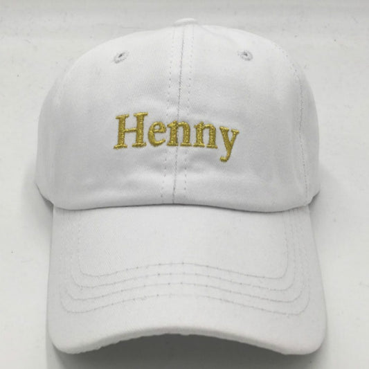 Gorra de Béisbol Ajustable con Bordado Henny