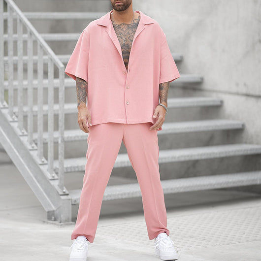 Conjunto de Verano para Hombre: Camisa Casual y Pantalón Coordinado - Image 14