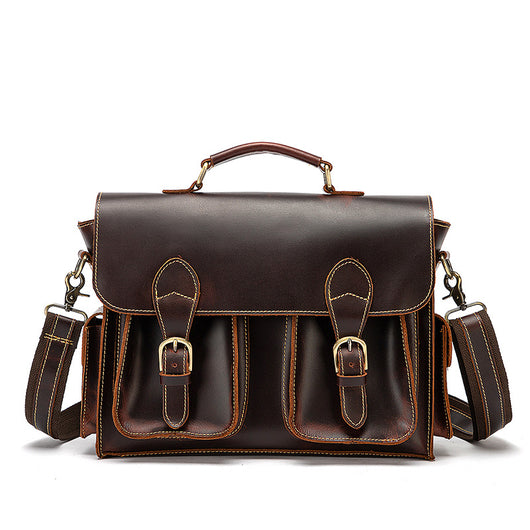 Bolso de Cuero Crazy Horse Vintage para Hombre - Piel de Res Premium - Image 6