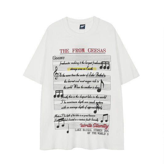 Camiseta Suelta Casual de Manga Corta para Hombre