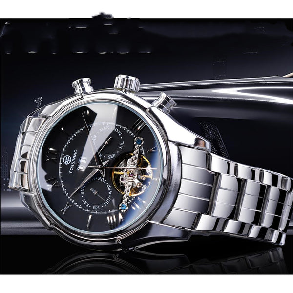 Reloj Automático Multifuncional Flywheel para Hombre