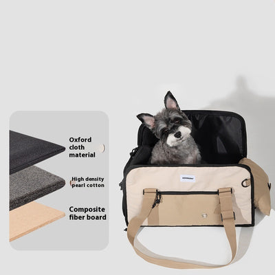 Bolsa de Lona Transpirable para Mascotas - Mochila Cruzada Portátil - Image 4