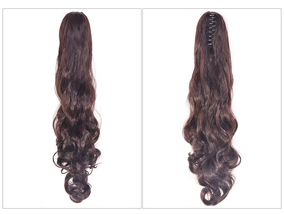 Coleta Postiza Rizada con Pinza de Garra - Extensión de Cabello Instantáneo