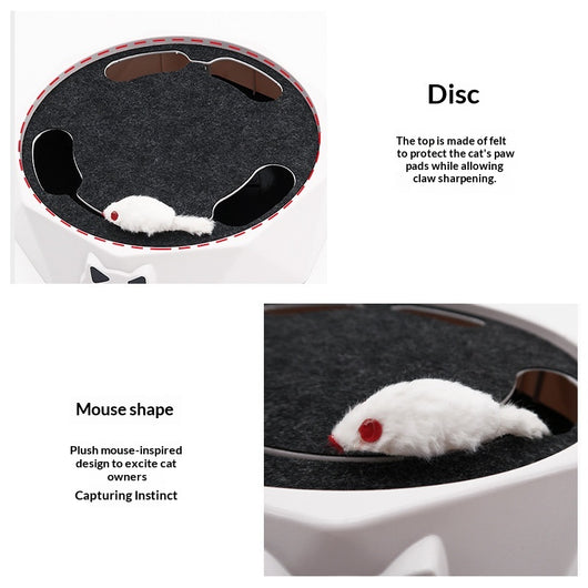 Juguete Interactivo Giratorio para Gatos con Ratón de Peluche y Motor Automático - Image 11