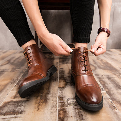 Zapatos Casuales Retro Británicos Talla Grande para Hombre - Image 2