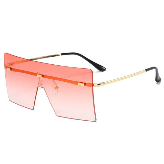 Gafas de Sol Cuadradas Oversized sin Marco - Estilo Vintage Lujo para Mujer - Image 13