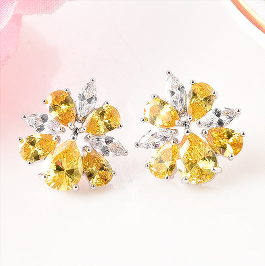 Aretes Ice Flower - Juego de Joyas Elegantes - Image 3