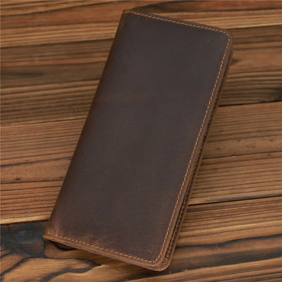 Billetera Larga de Cuero Crazy Horse para Hombre - Image 11