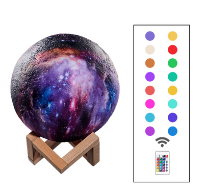 Lámpara Lunar 3D con Pintura de Luz - Regalo Creativo Nocturno - Image 8