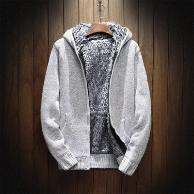Cardigan Acolchado de Terciopelo con Capucha para Hombre - Image 4