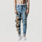 Jeans Slim Fit Vintage Desgastado con Stretch